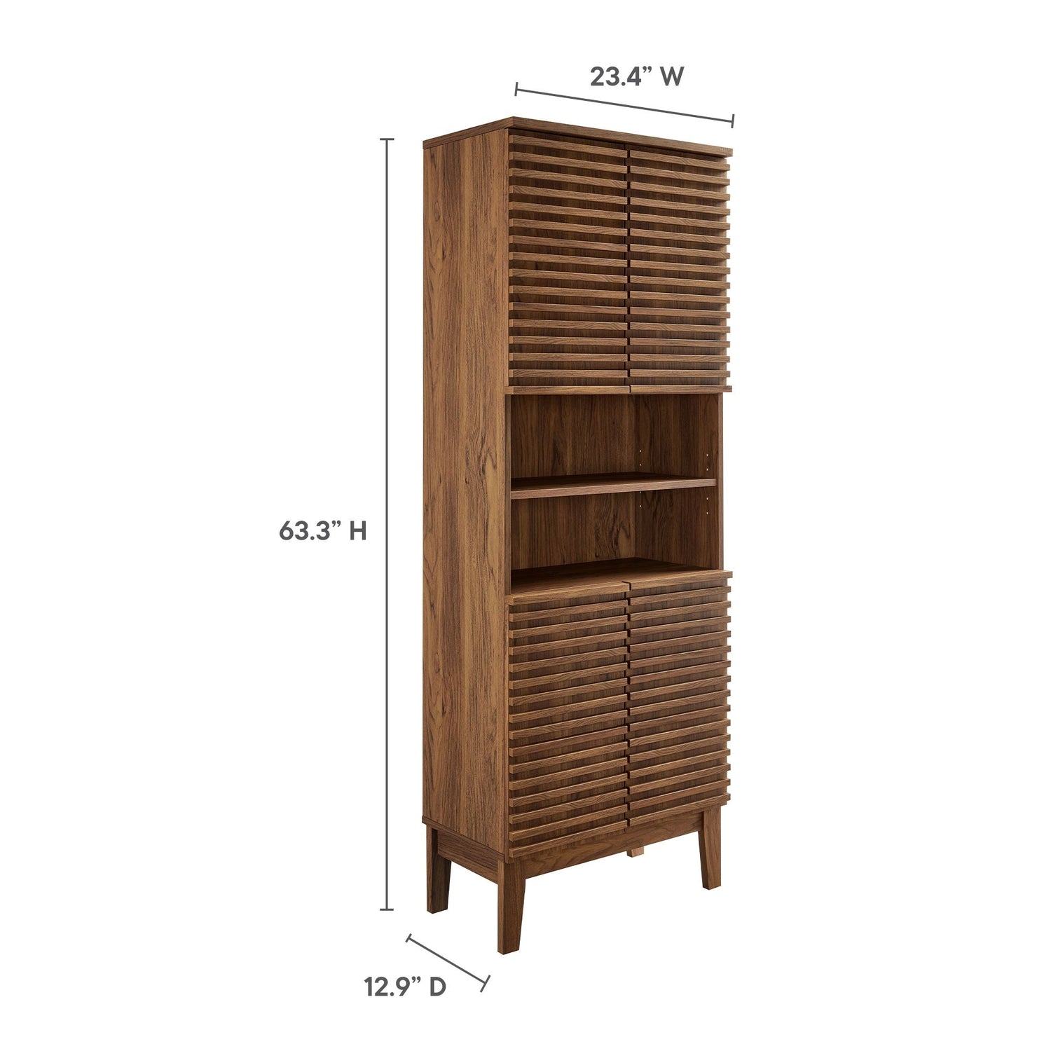 Render Tall Bathroom Storage Cabinet By HouseBean