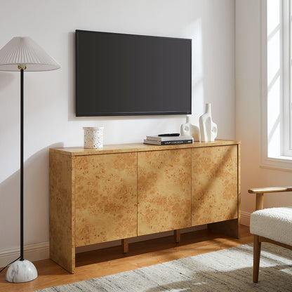 Hudson  60&quot; Burl Wood  Sideboard
