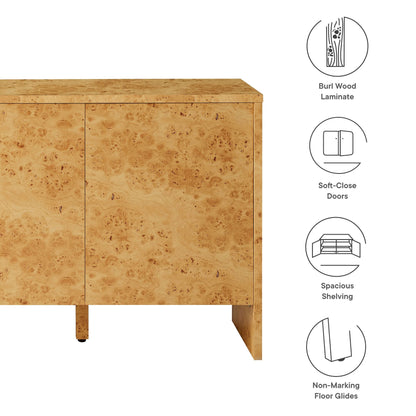 Hudson  60&quot; Burl Wood  Sideboard