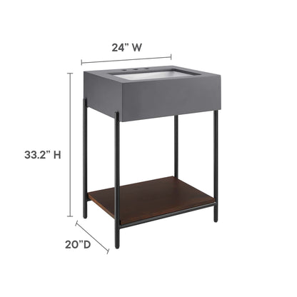 Etch 24&quot; Bathroom Vanity with Sink by Modway