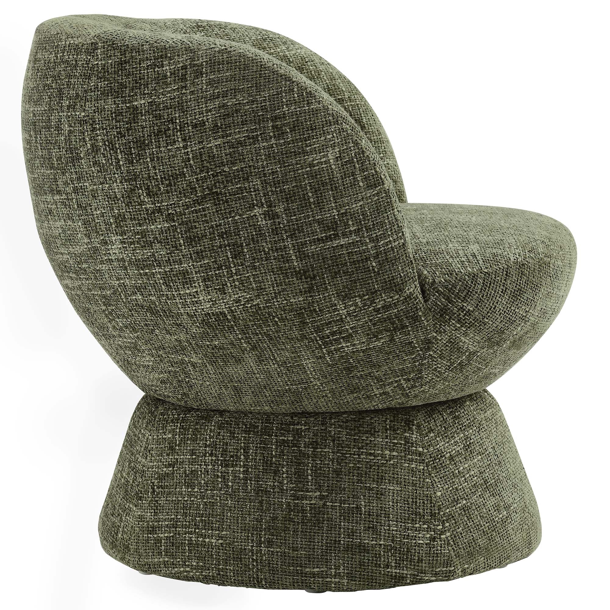 Vesta  Chenille Fabric Upholstered Swivel Chair