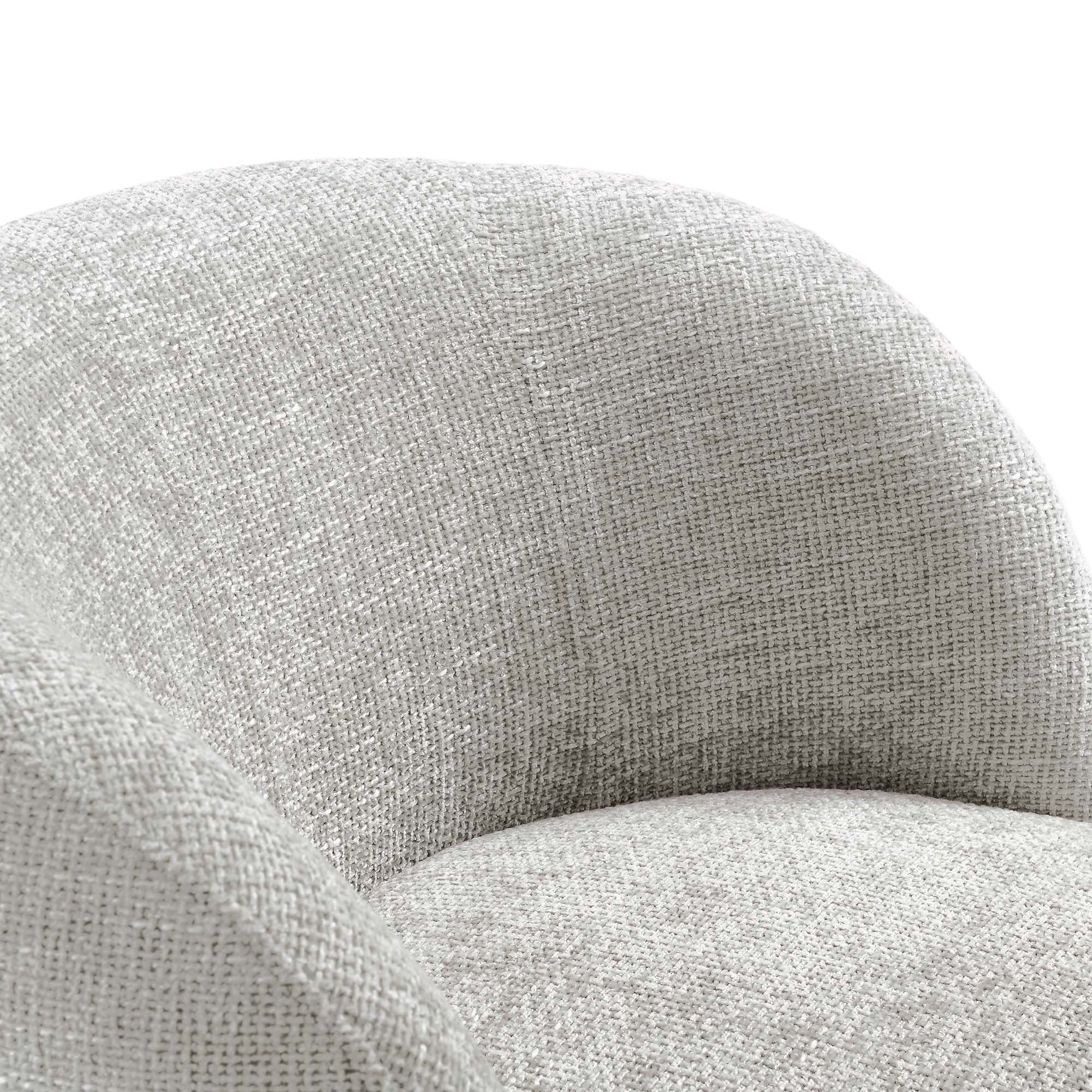 Vesta  Chenille Fabric Upholstered Swivel Chair