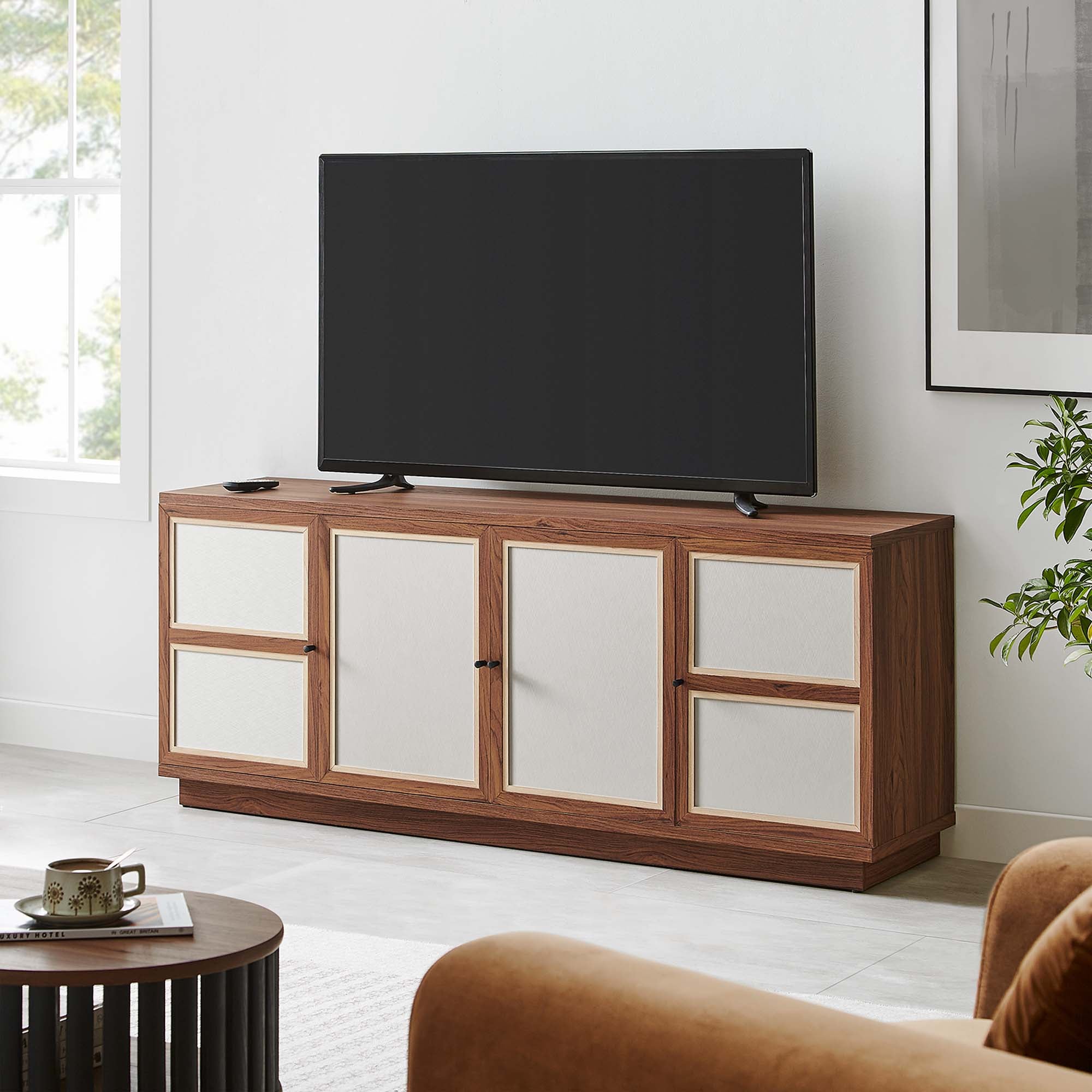 Capri 63&quot; Wood Grain TV Console by Modway