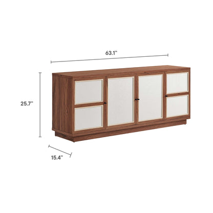 Capri 63&quot; Wood Grain TV Console by Modway