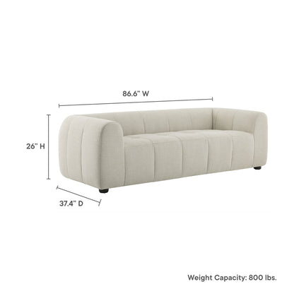 Liana   Upholstered Fabric Sofa