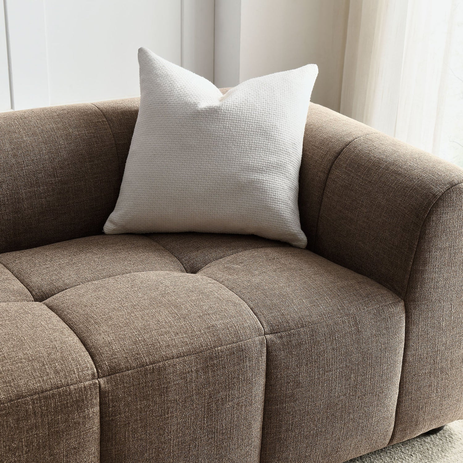Liana   Upholstered Fabric Sofa