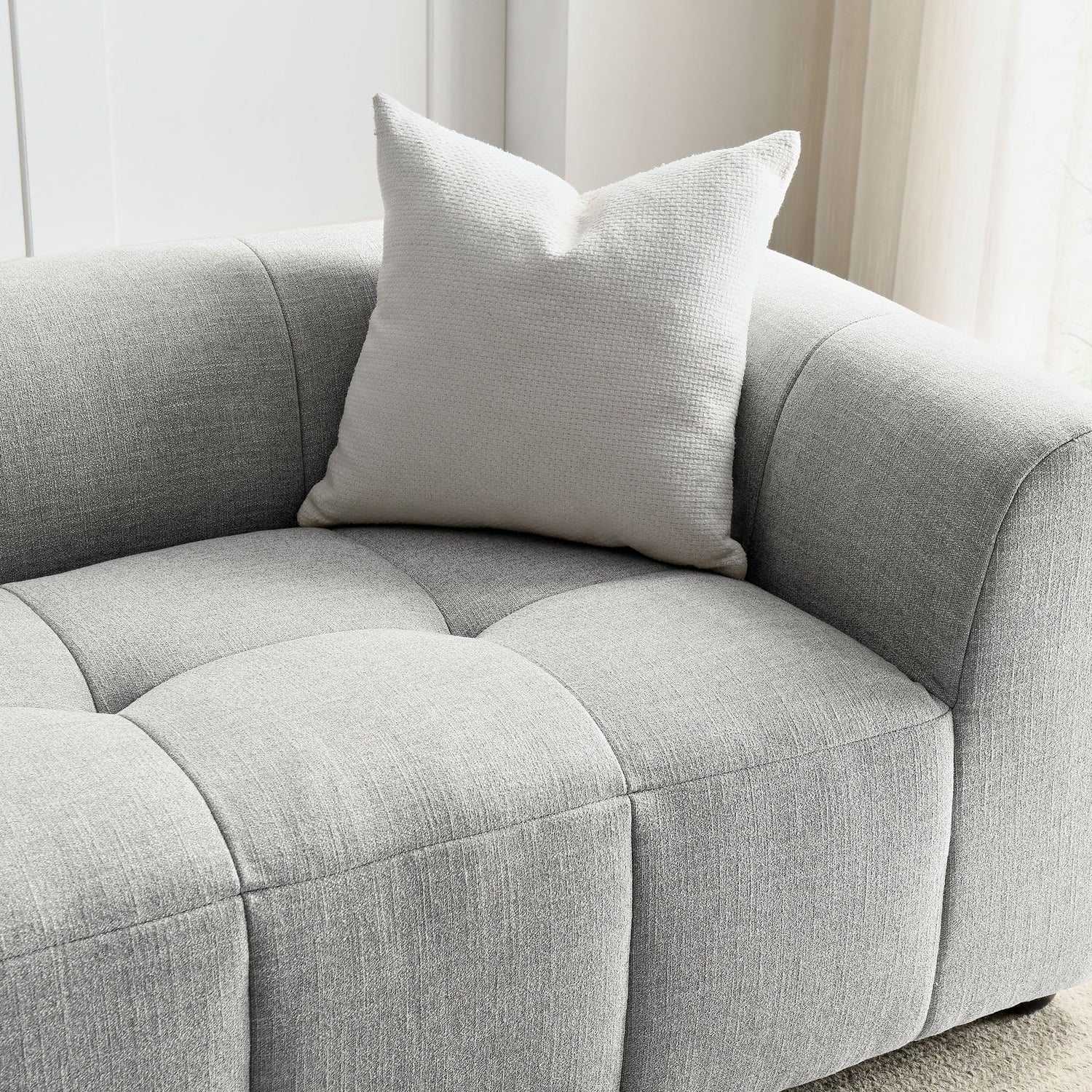 Liana   Upholstered Fabric Sofa
