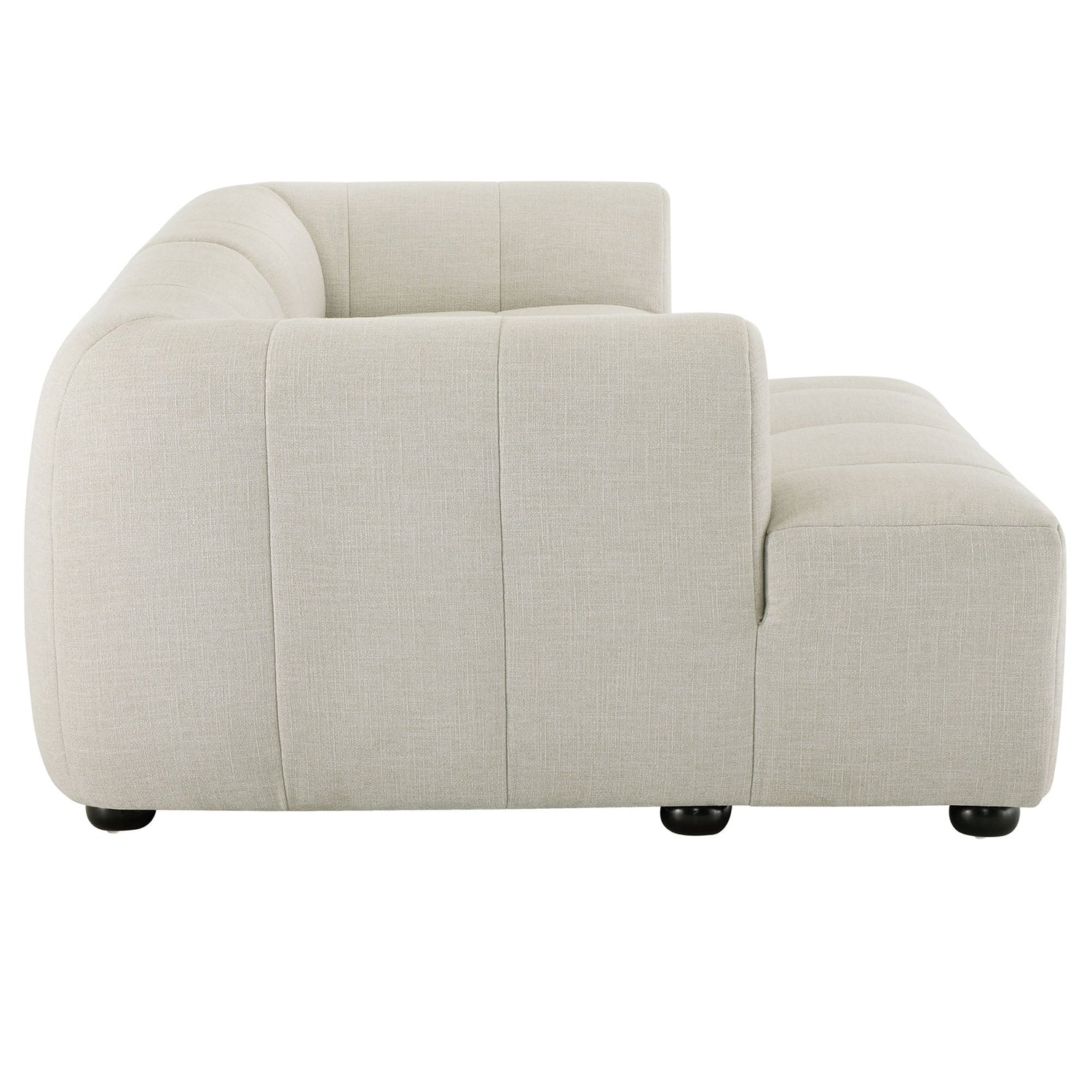 Liana  Left-Facing Upholstered Fabric Modular Sofa with Chaise