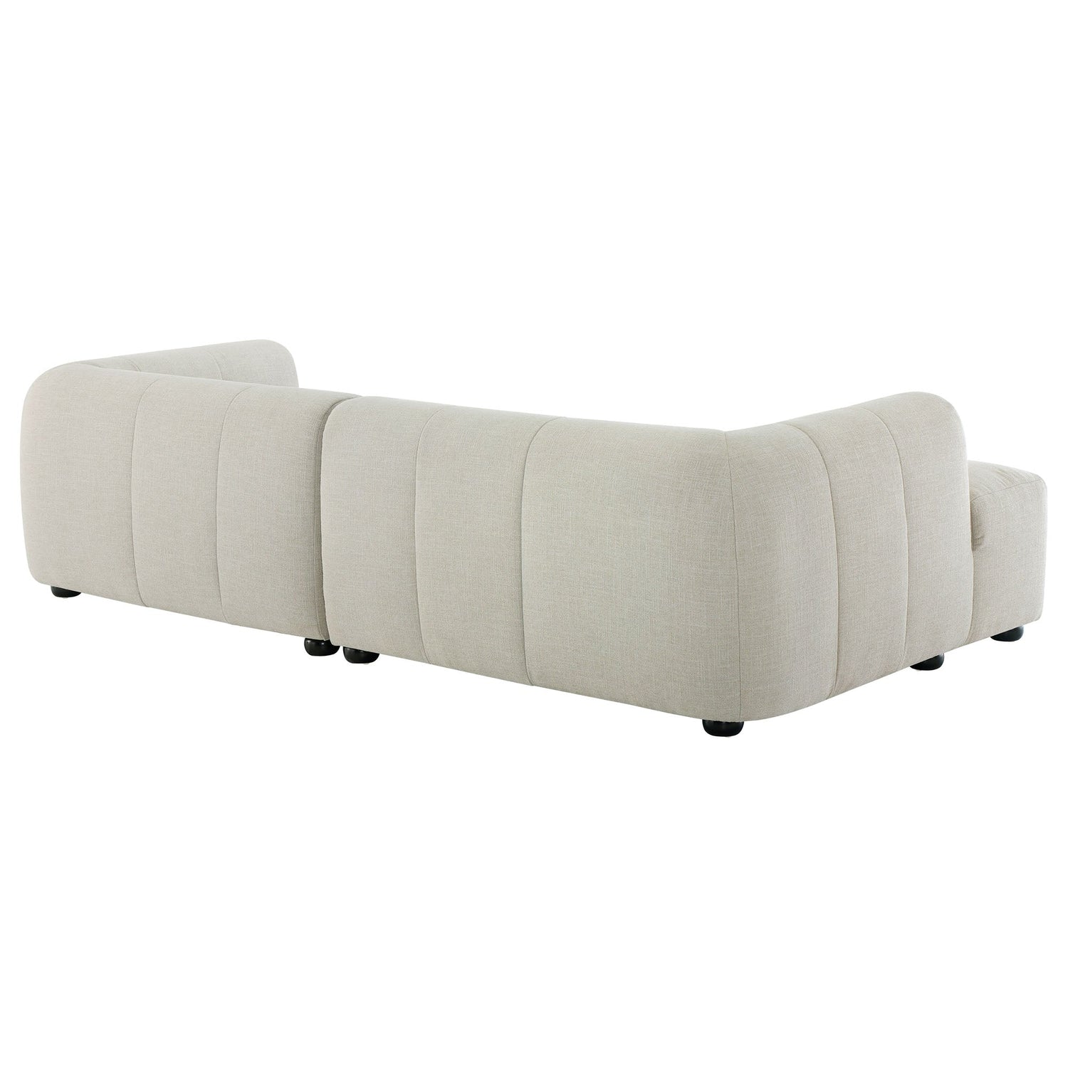 Liana  Left-Facing Upholstered Fabric Modular Sofa with Chaise