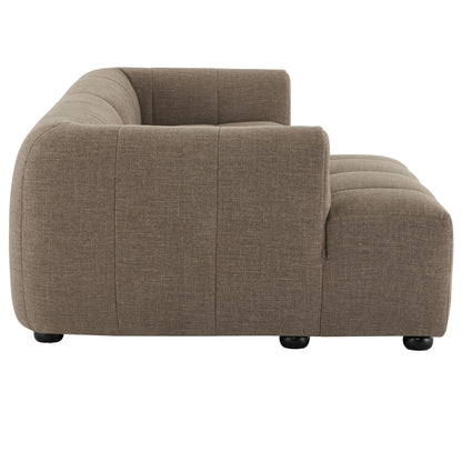 Liana  Left-Facing Upholstered Fabric Modular Sofa with Chaise