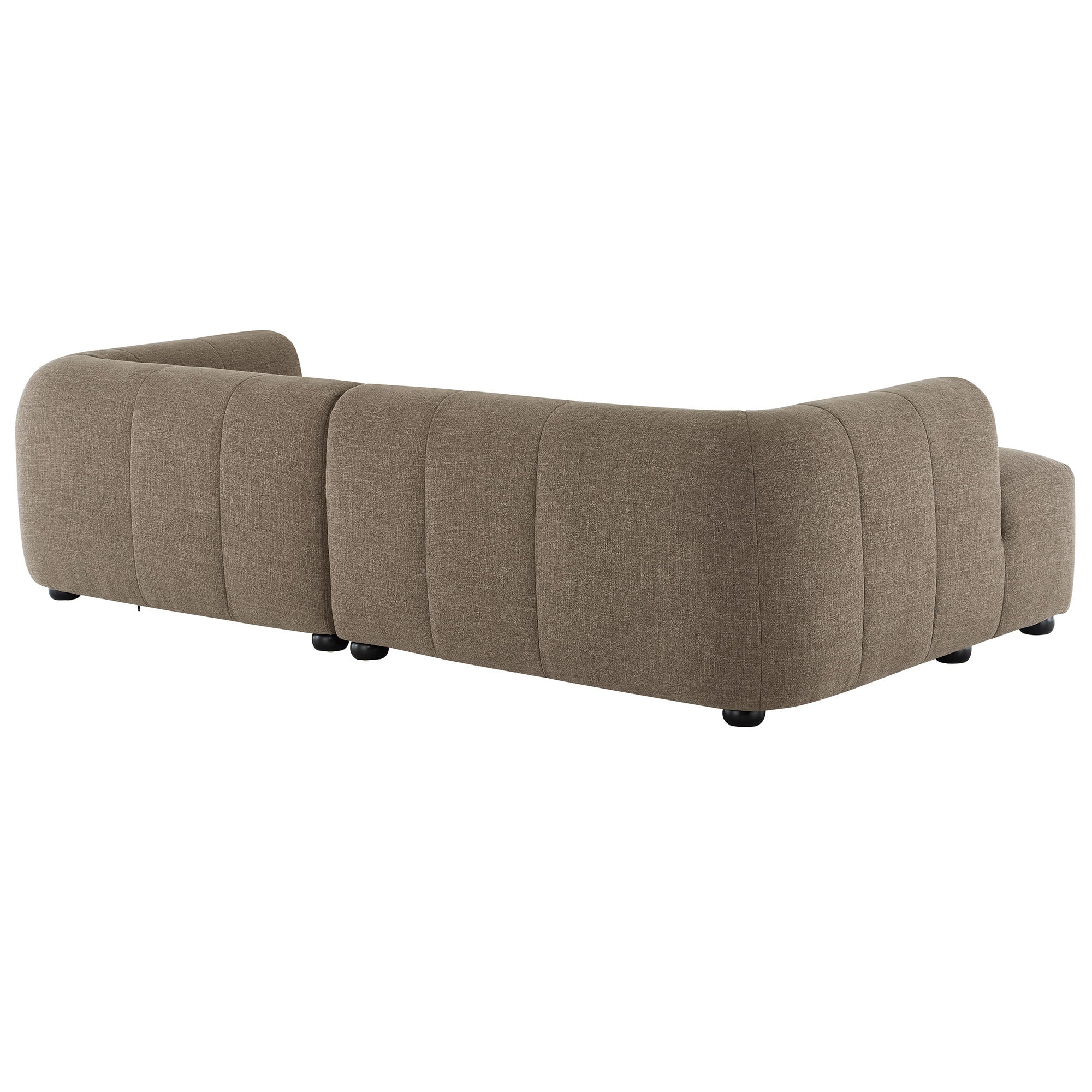 Liana  Left-Facing Upholstered Fabric Modular Sofa with Chaise