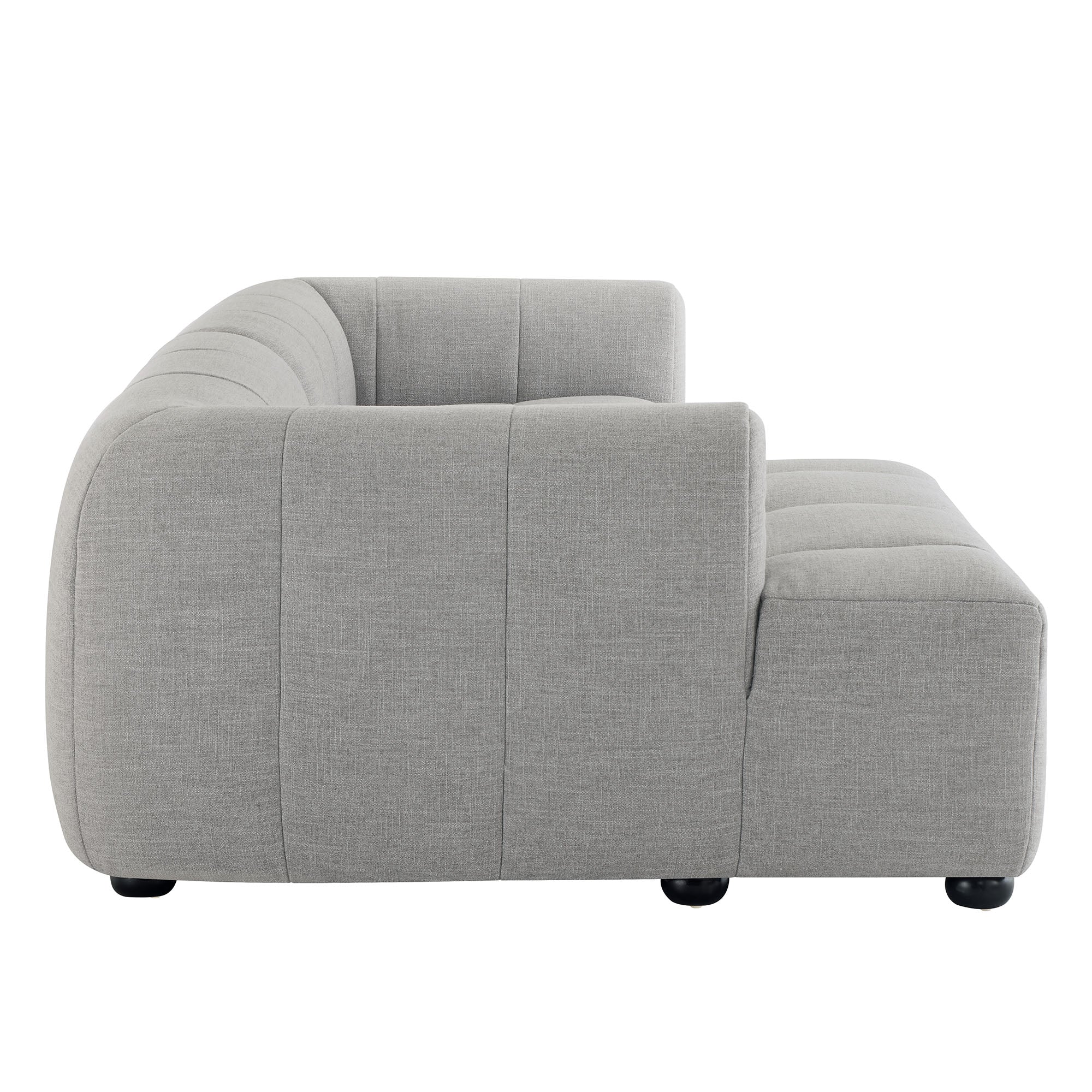 Liana  Left-Facing Upholstered Fabric Modular Sofa with Chaise