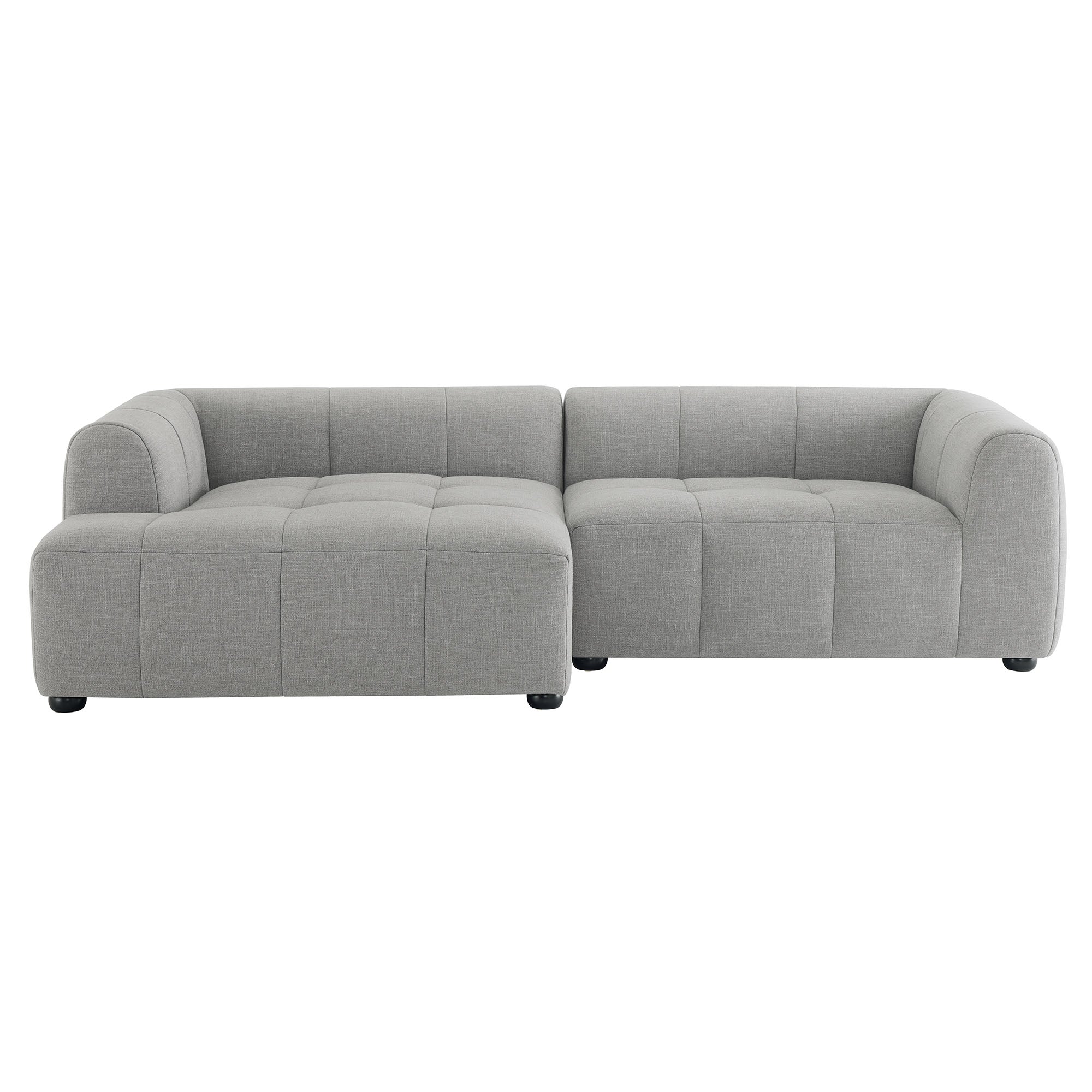 Liana  Left-Facing Upholstered Fabric Modular Sofa with Chaise