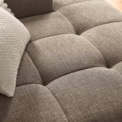 Liana  Right-Facing Upholstered Fabric Modular Sofa with Chaise