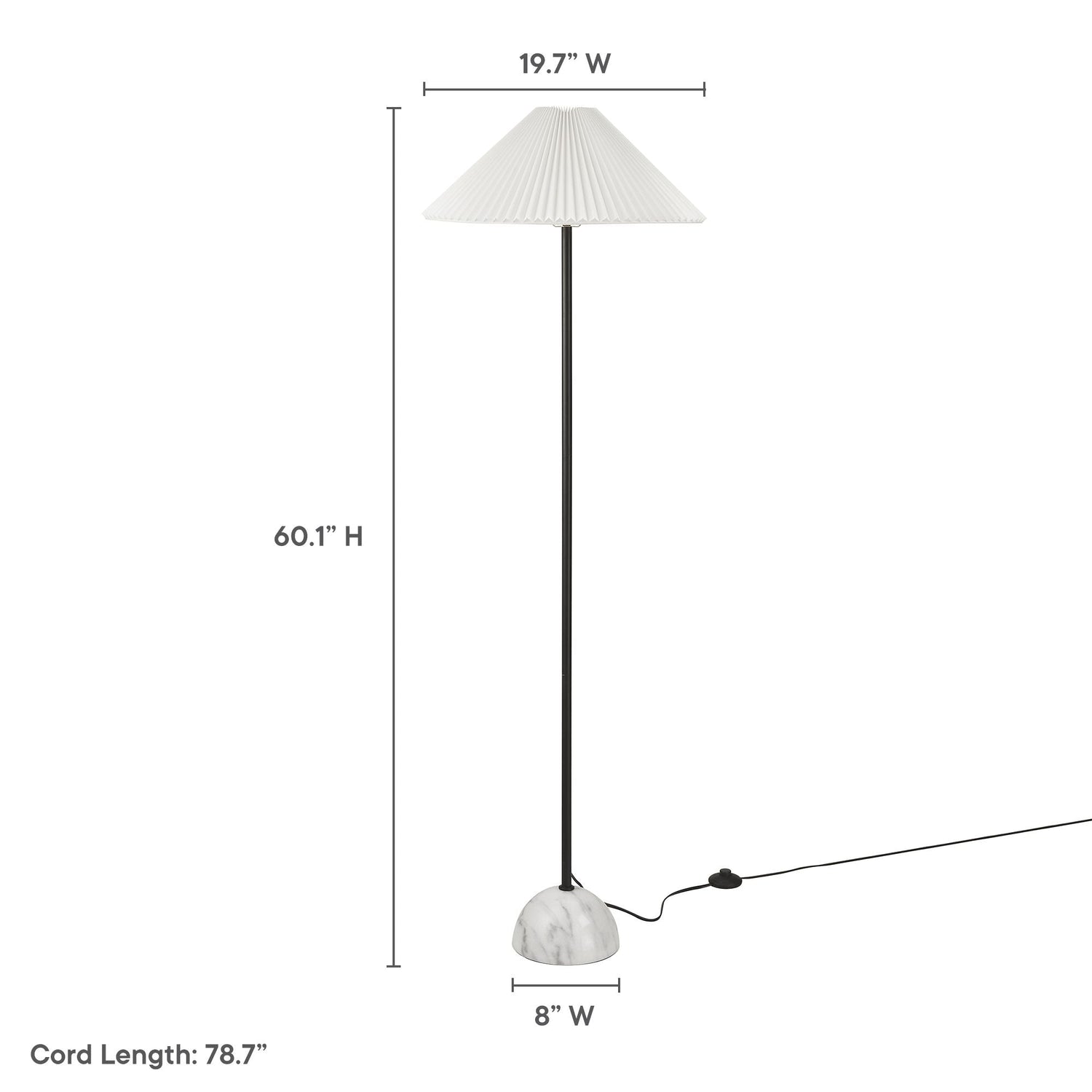 Illusion Marble Dome Floor Lamp By HouseBean