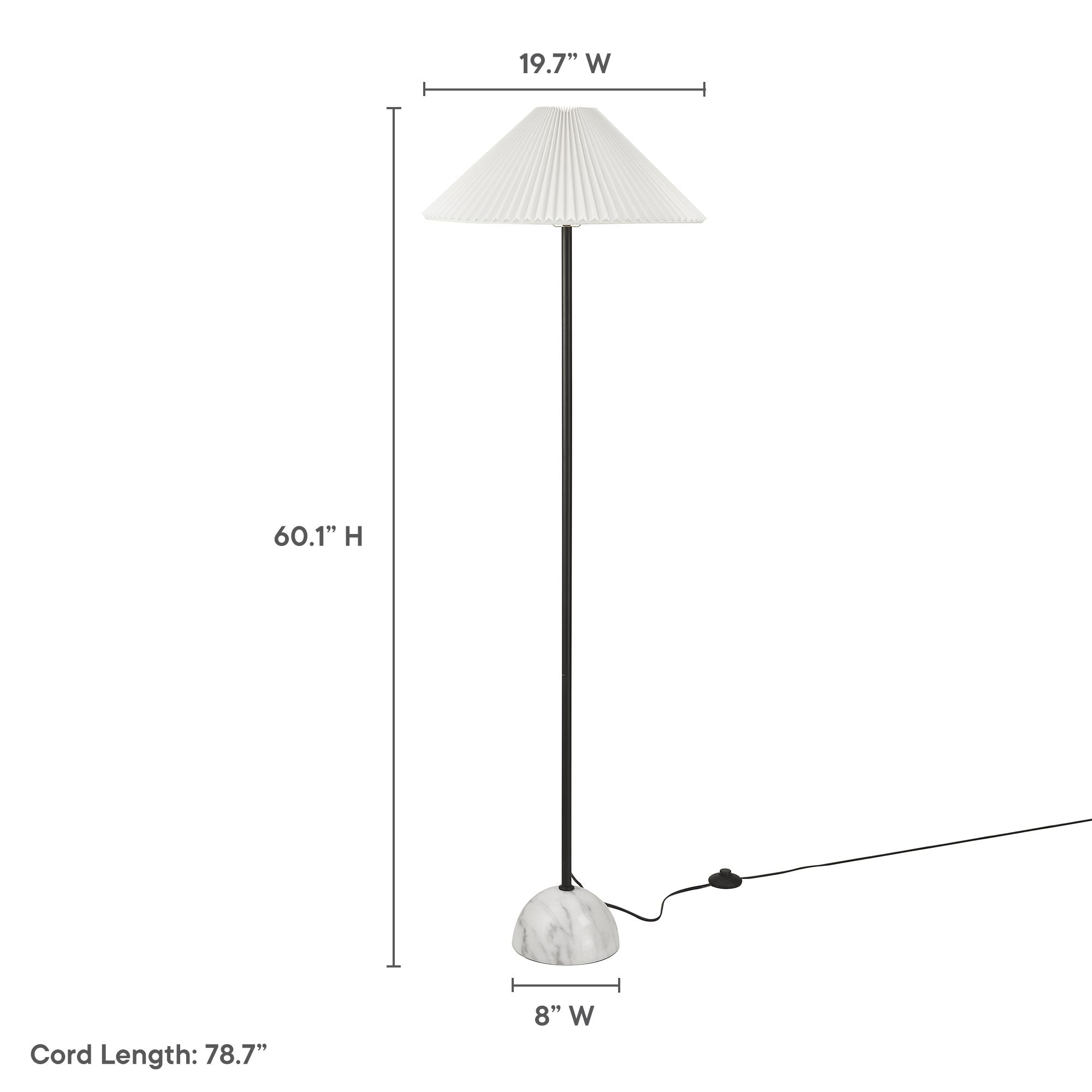 Illusion Marble Dome Floor Lamp By HouseBean