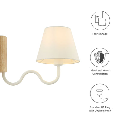 Sunlit Squiggle Arm Wall Sconce By HouseBean