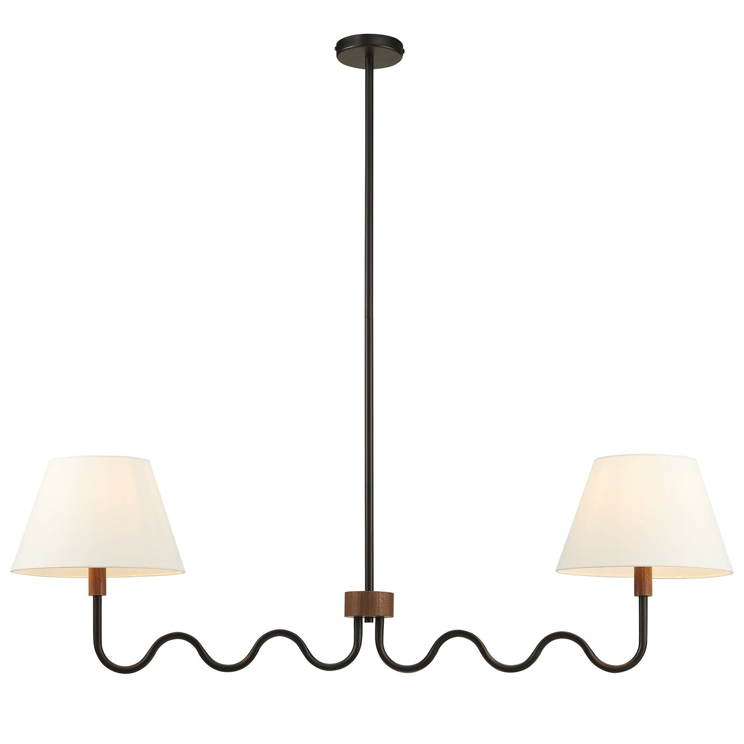 Sunlit Squiggle 2-Arm Pendant Light By HouseBean