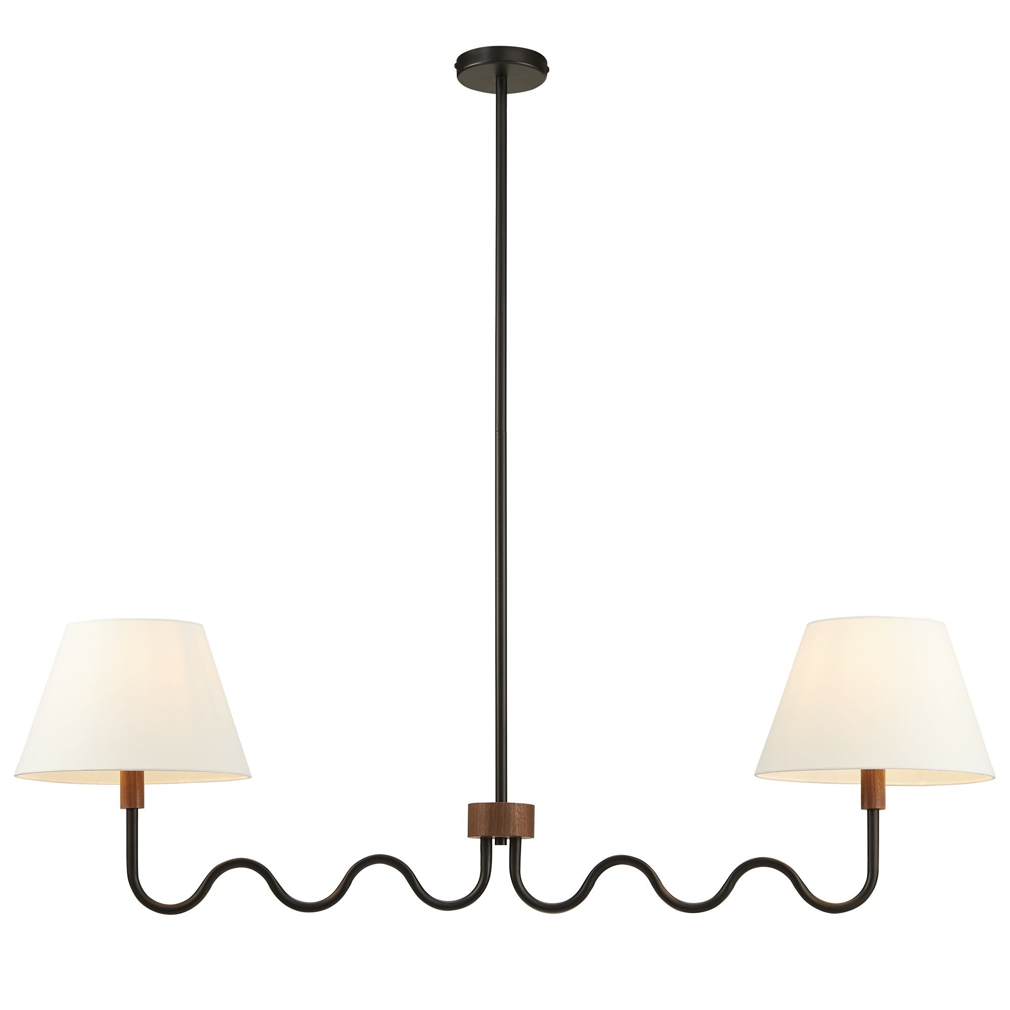 Sunlit Squiggle 2-Arm Pendant Light By HouseBean