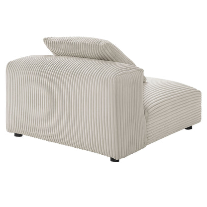 Solace  Modular Corduroy Upholstered Armless Chair