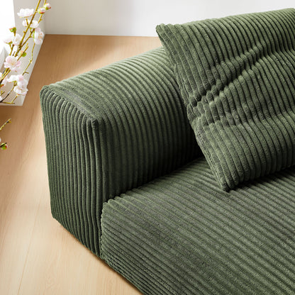 Solace  Modular Corduroy Upholstered Armless Chair