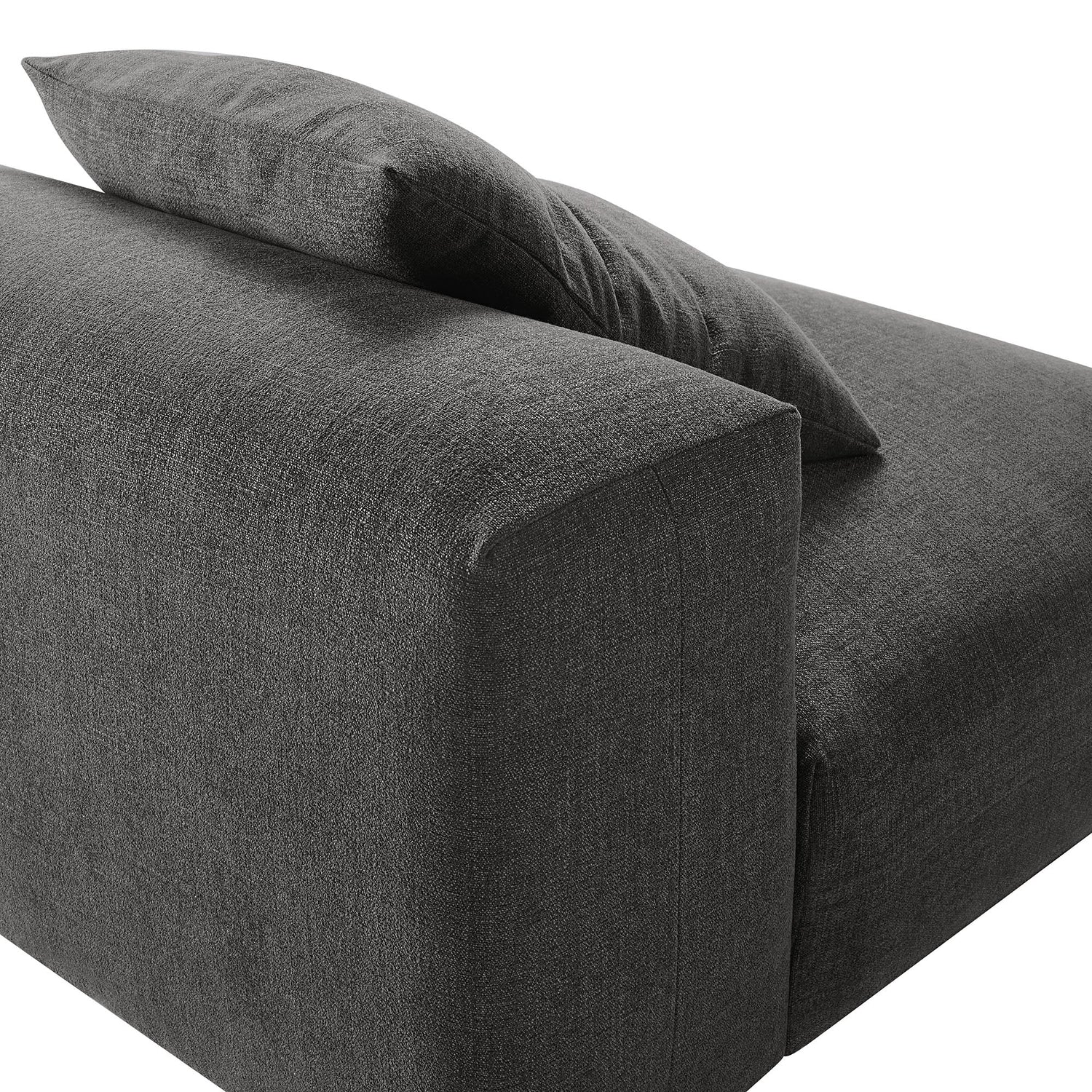 Solace  Modular Upholstered Fabric Armless Chair