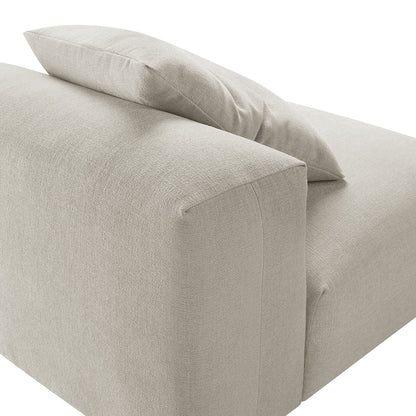 Solace  Modular Upholstered Fabric Armless Chair
