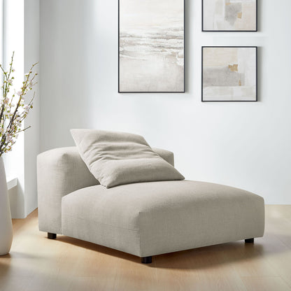 Solace  Modular Upholstered Fabric Armless Chair