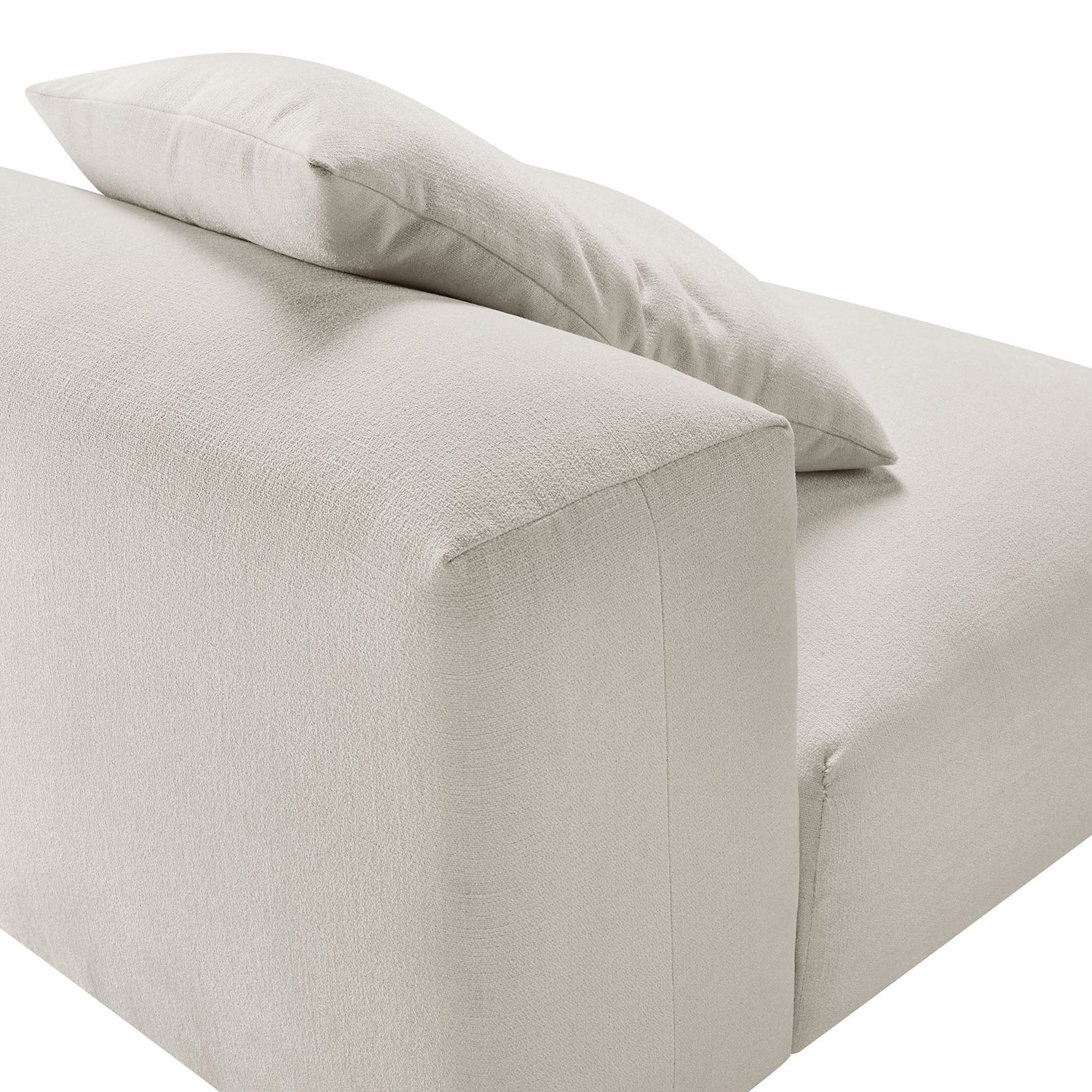 Solace  Modular Upholstered Fabric Armless Chair