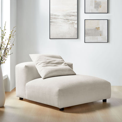 Solace  Modular Upholstered Fabric Armless Chair