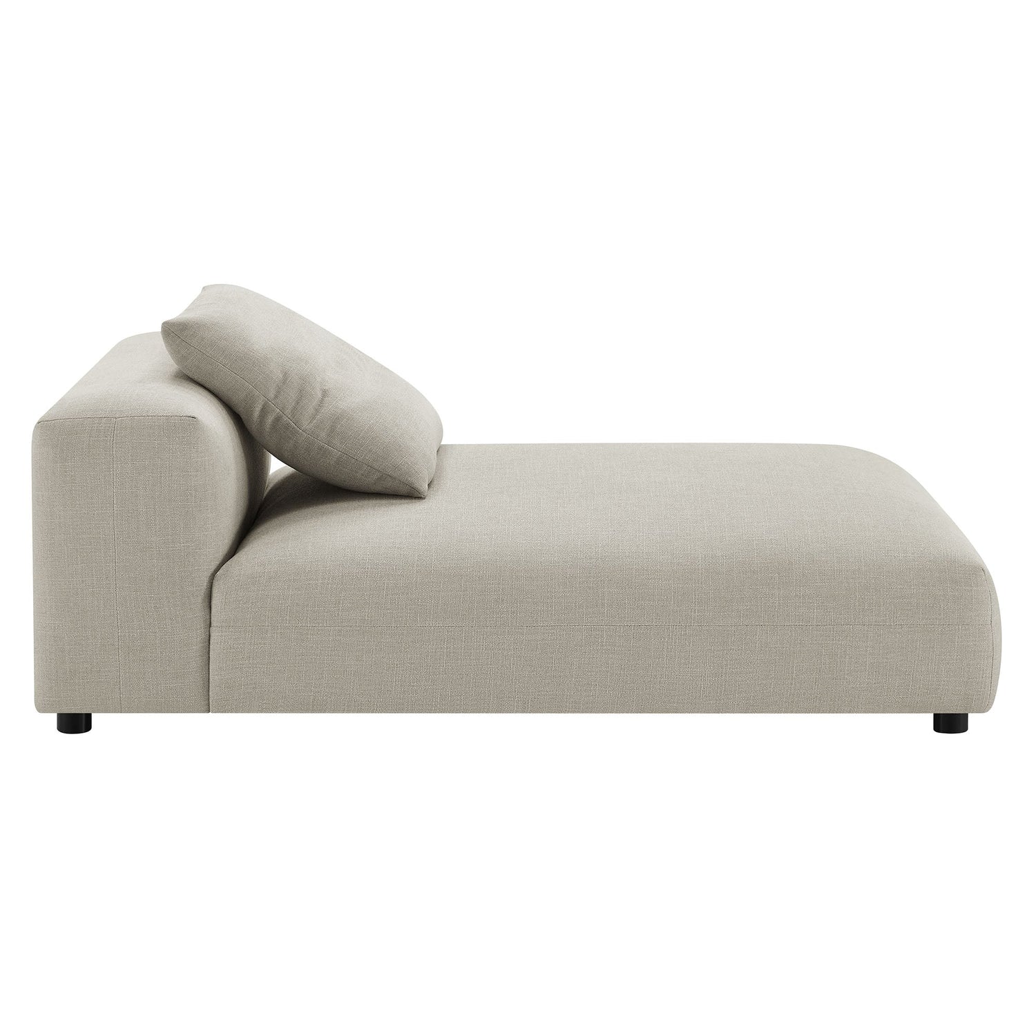 Solace  Modular Upholstered Fabric Armless Chaise Lounge