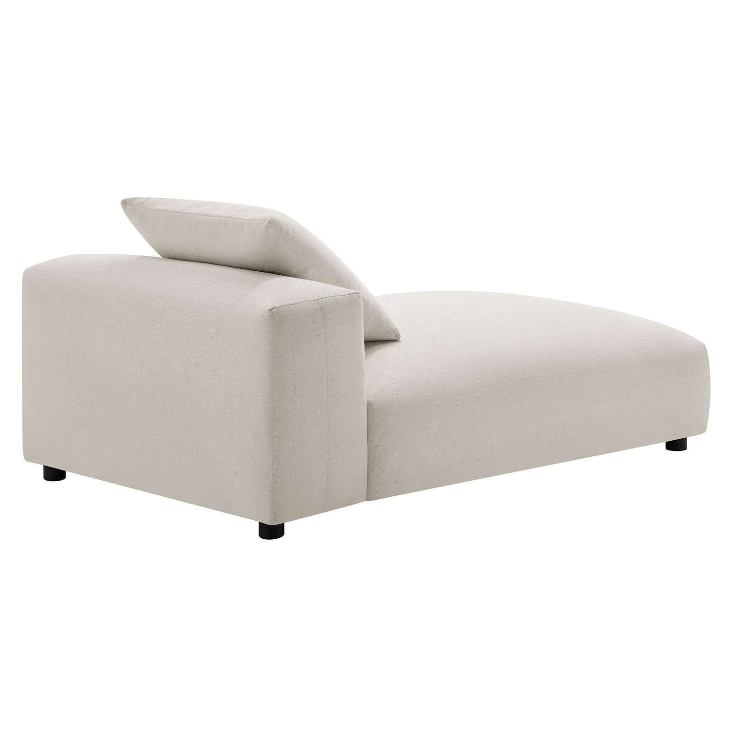 Solace  Modular Upholstered Fabric Armless Chaise Lounge