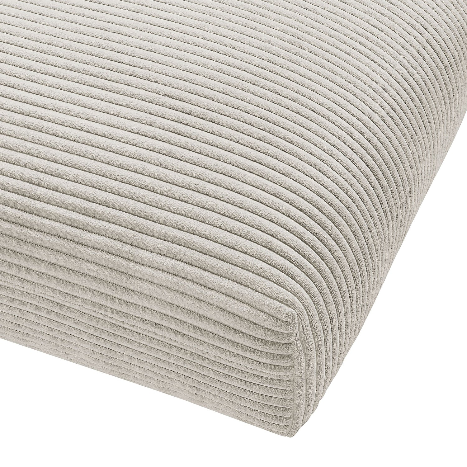 Solace  Modular Corduroy Upholstered Ottoman