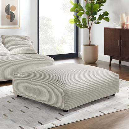 Solace  Modular Corduroy Upholstered Ottoman