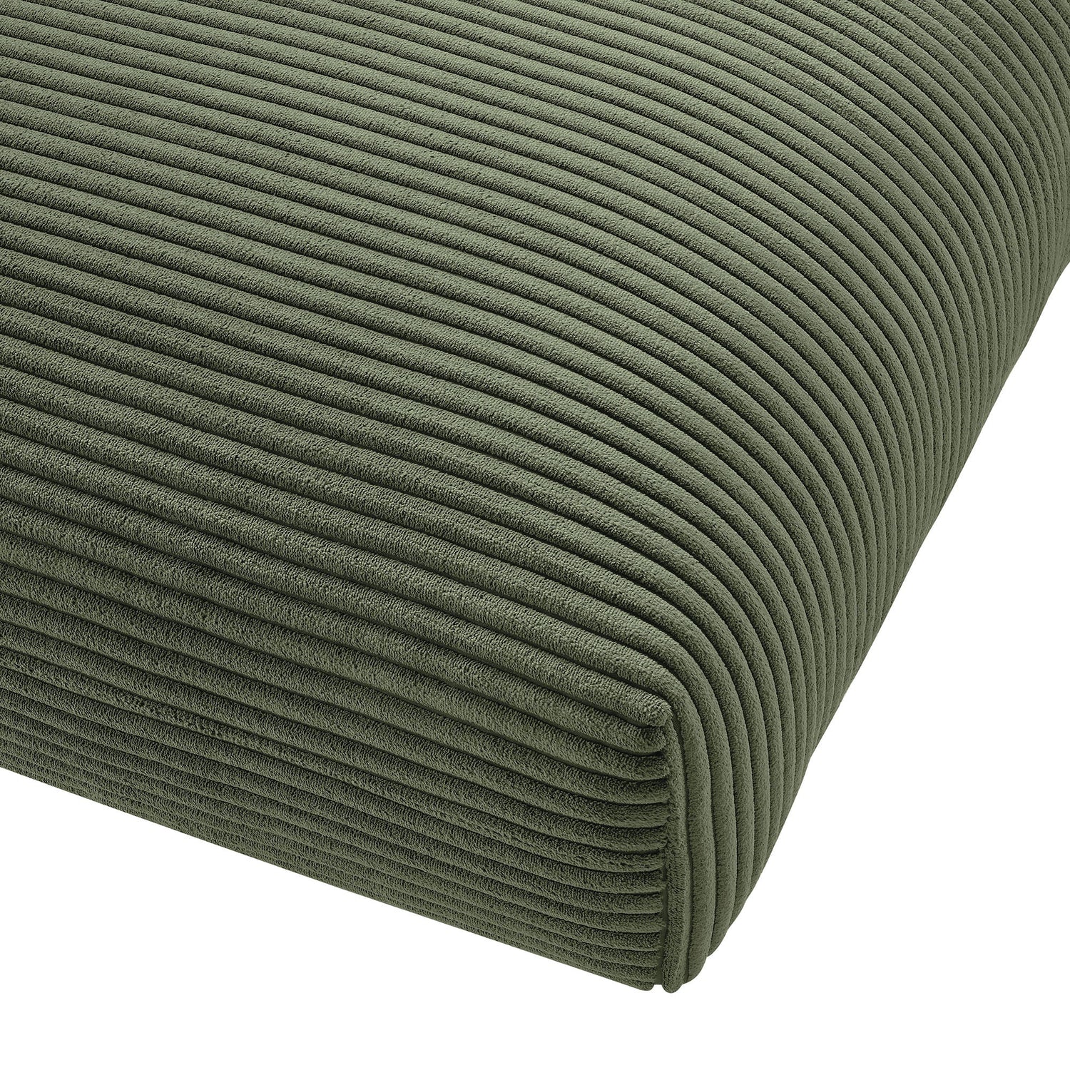 Solace  Modular Corduroy Upholstered Ottoman