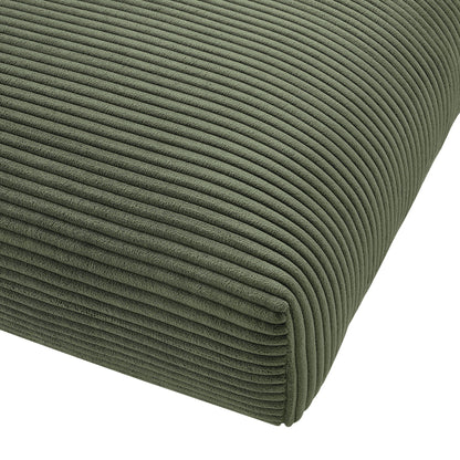Solace  Modular Corduroy Upholstered Ottoman