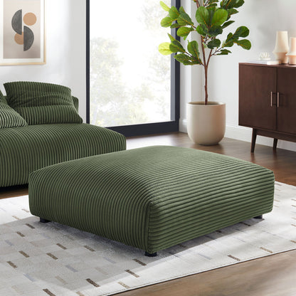Solace  Modular Corduroy Upholstered Ottoman