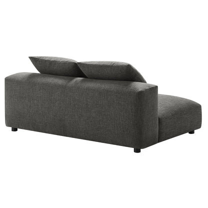 Solace  Modular Upholstered Fabric Armless Loveseat