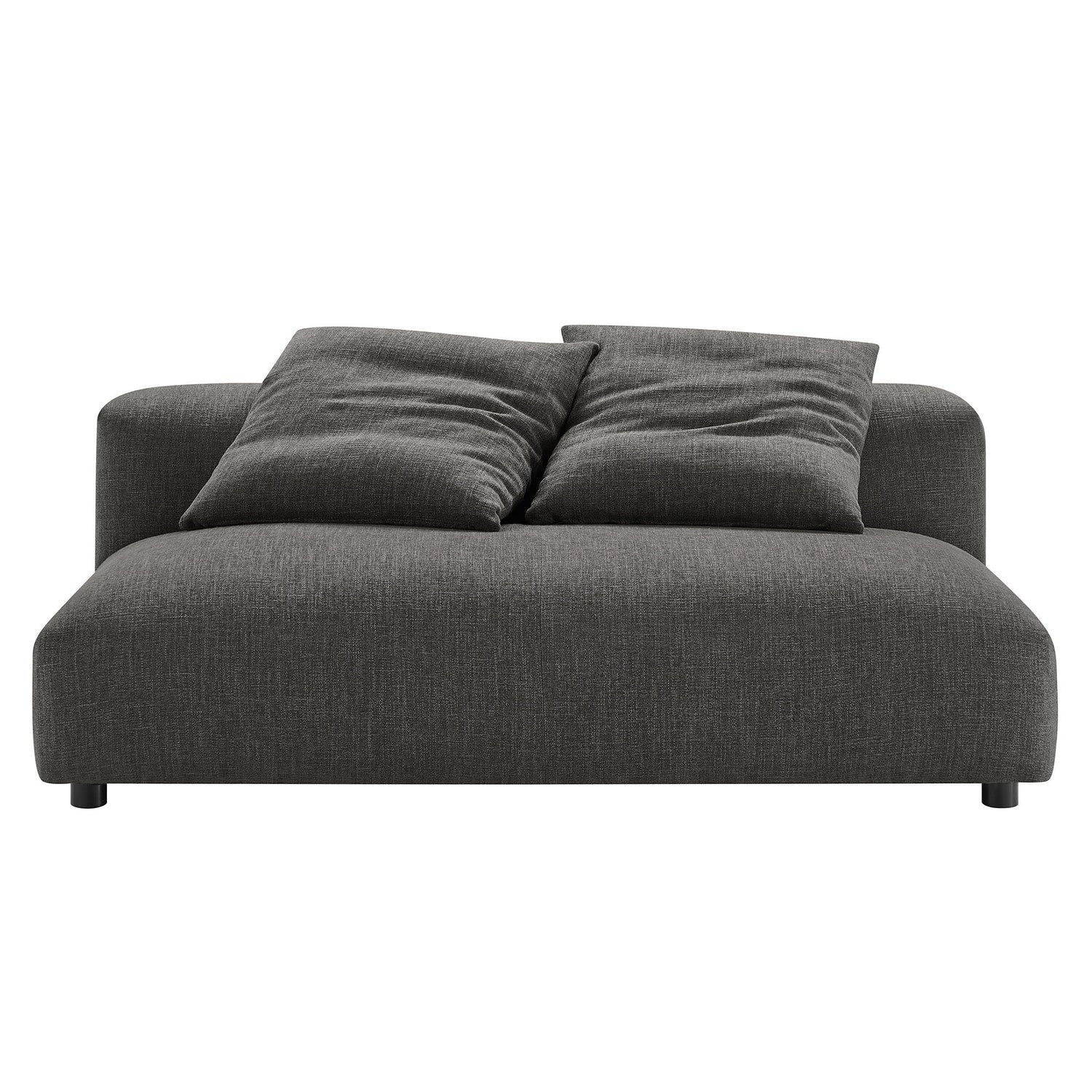 Solace  Modular Upholstered Fabric Armless Loveseat