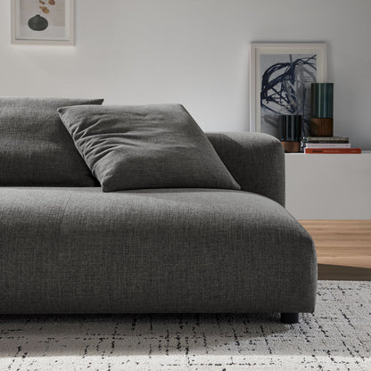 Solace  Modular Upholstered Fabric Armless Loveseat