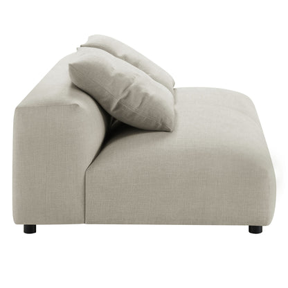 Solace  Modular Upholstered Fabric Armless Loveseat