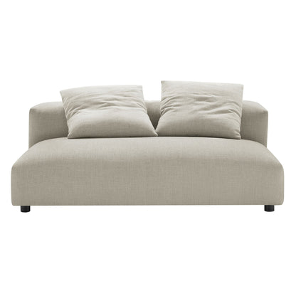 Solace  Modular Upholstered Fabric Armless Loveseat