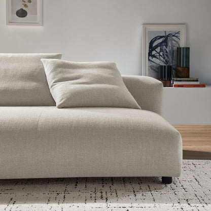 Solace  Modular Upholstered Fabric Armless Loveseat