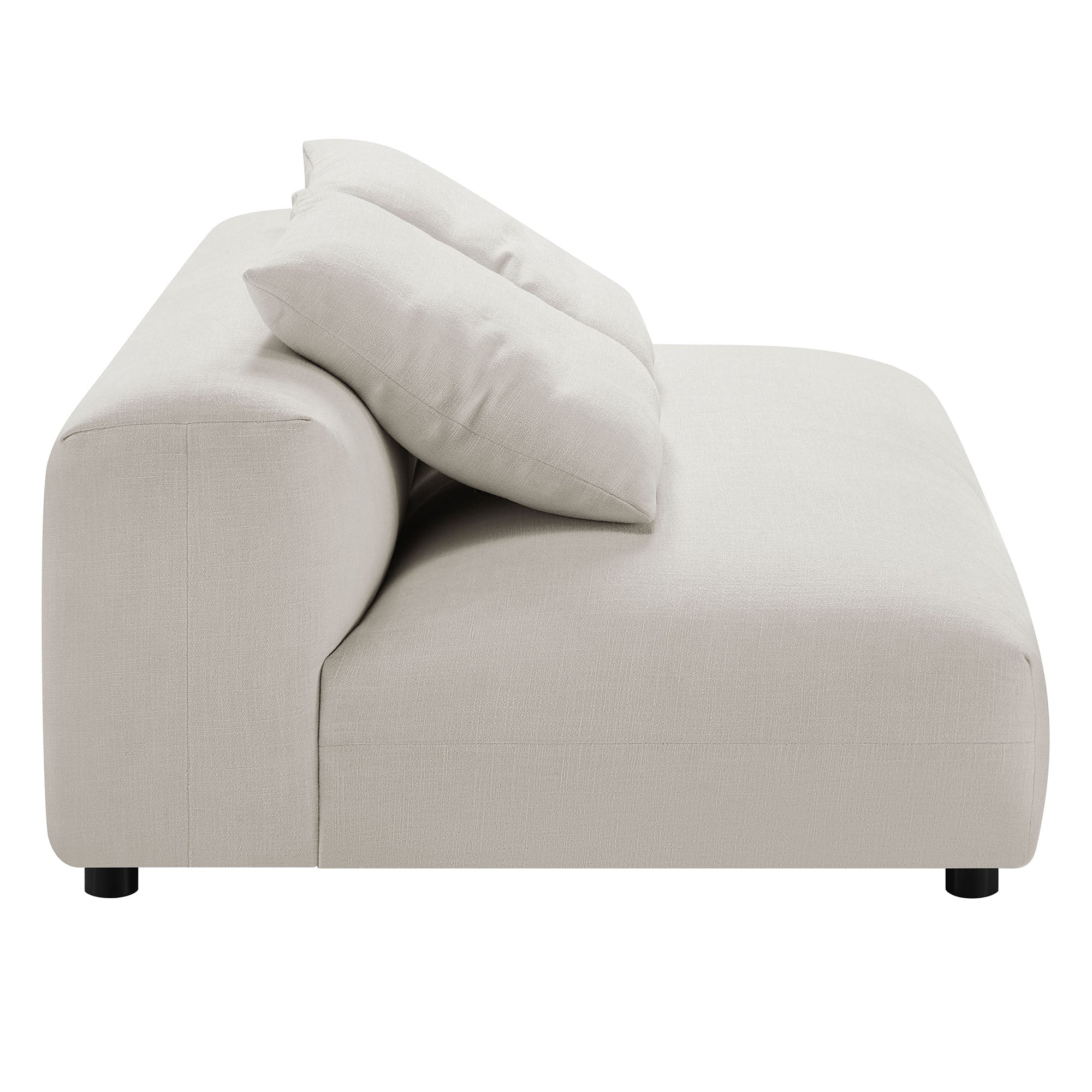 Solace  Modular Upholstered Fabric Armless Loveseat