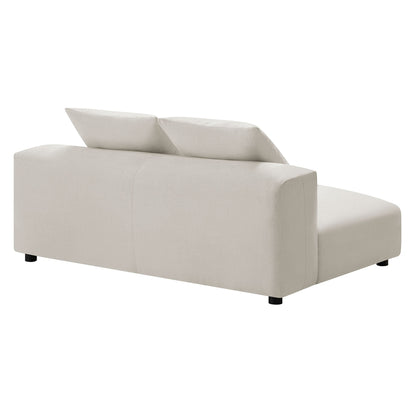 Solace  Modular Upholstered Fabric Armless Loveseat