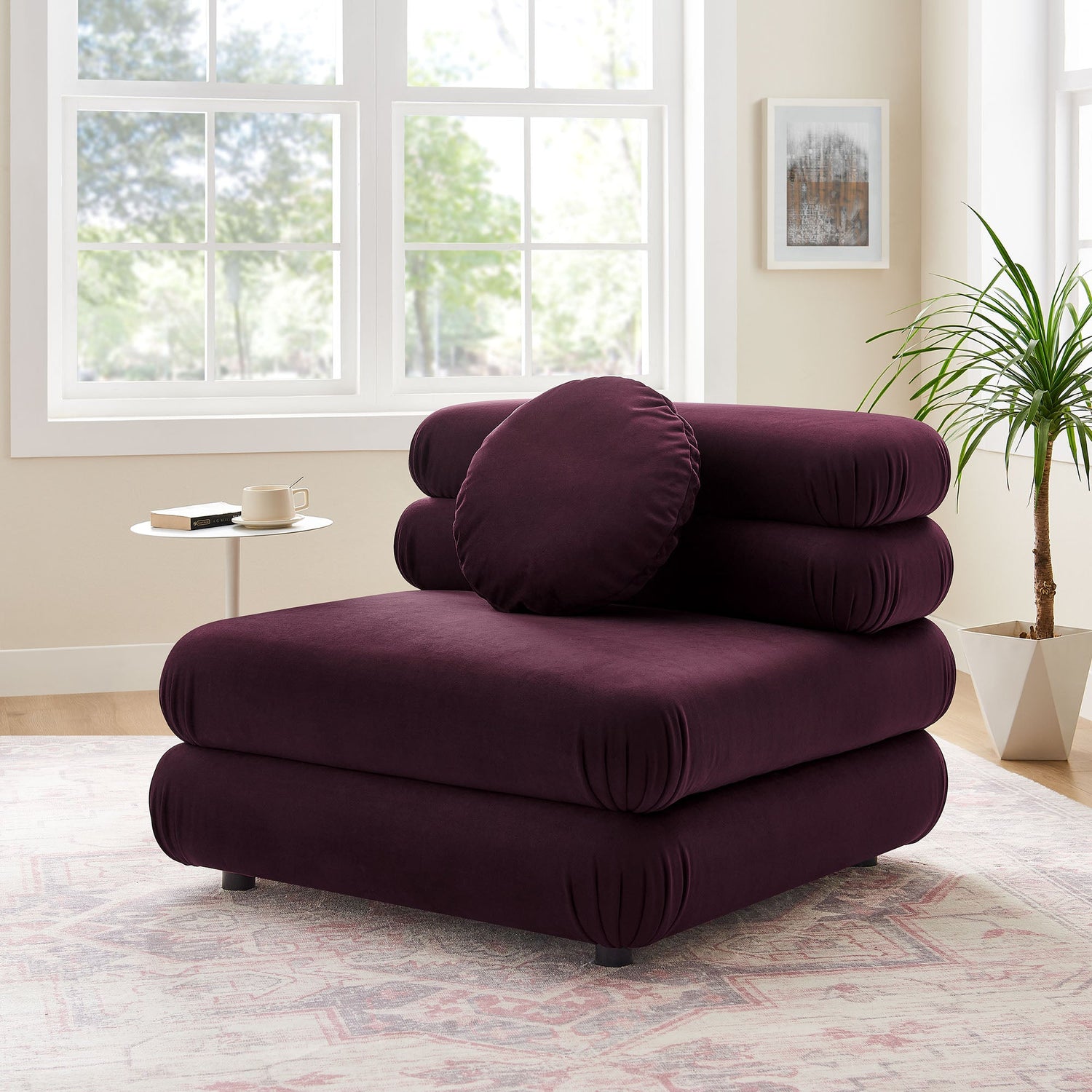 Jubilee Modular Performance Velvet Armless Chair by Modway