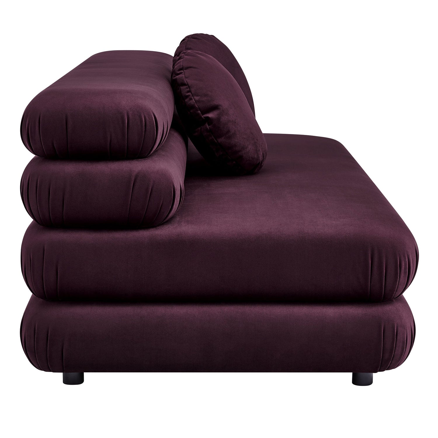 Jubilee Modular Performance Velvet Armless Loveseat By HouseBean