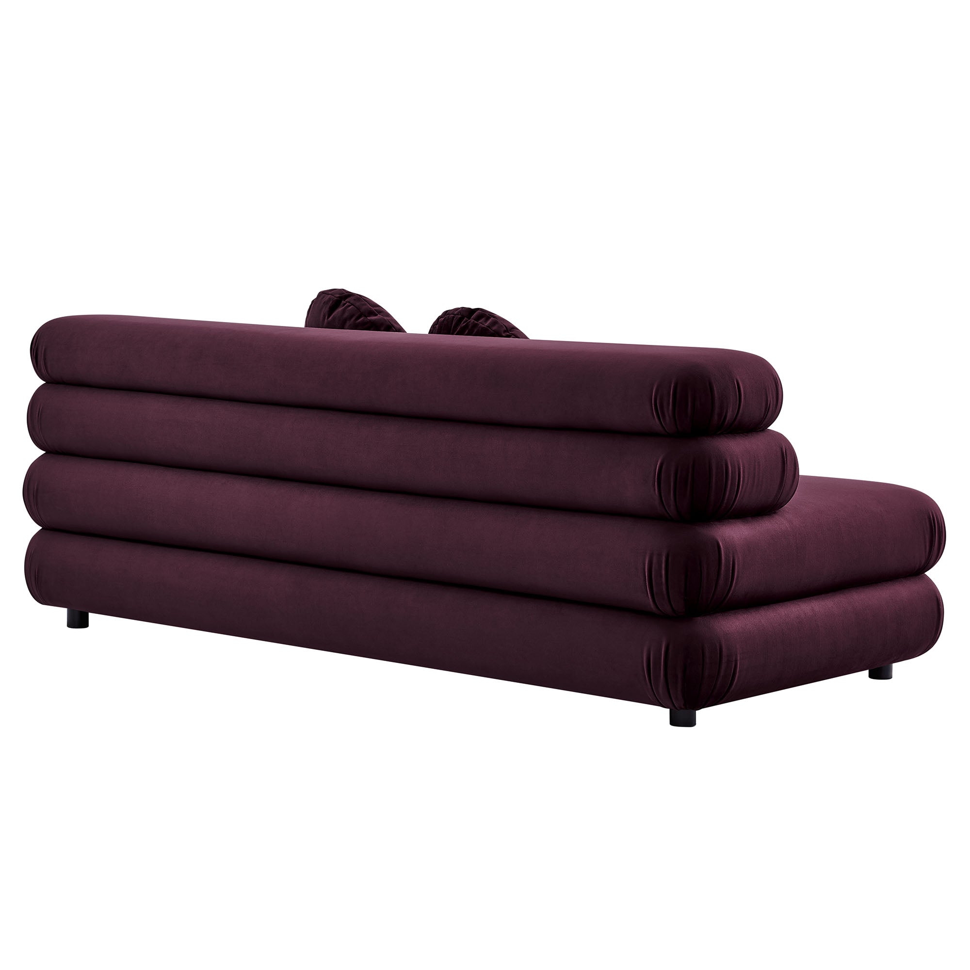 Jubilee Modular Performance Velvet Armless Loveseat By HouseBean