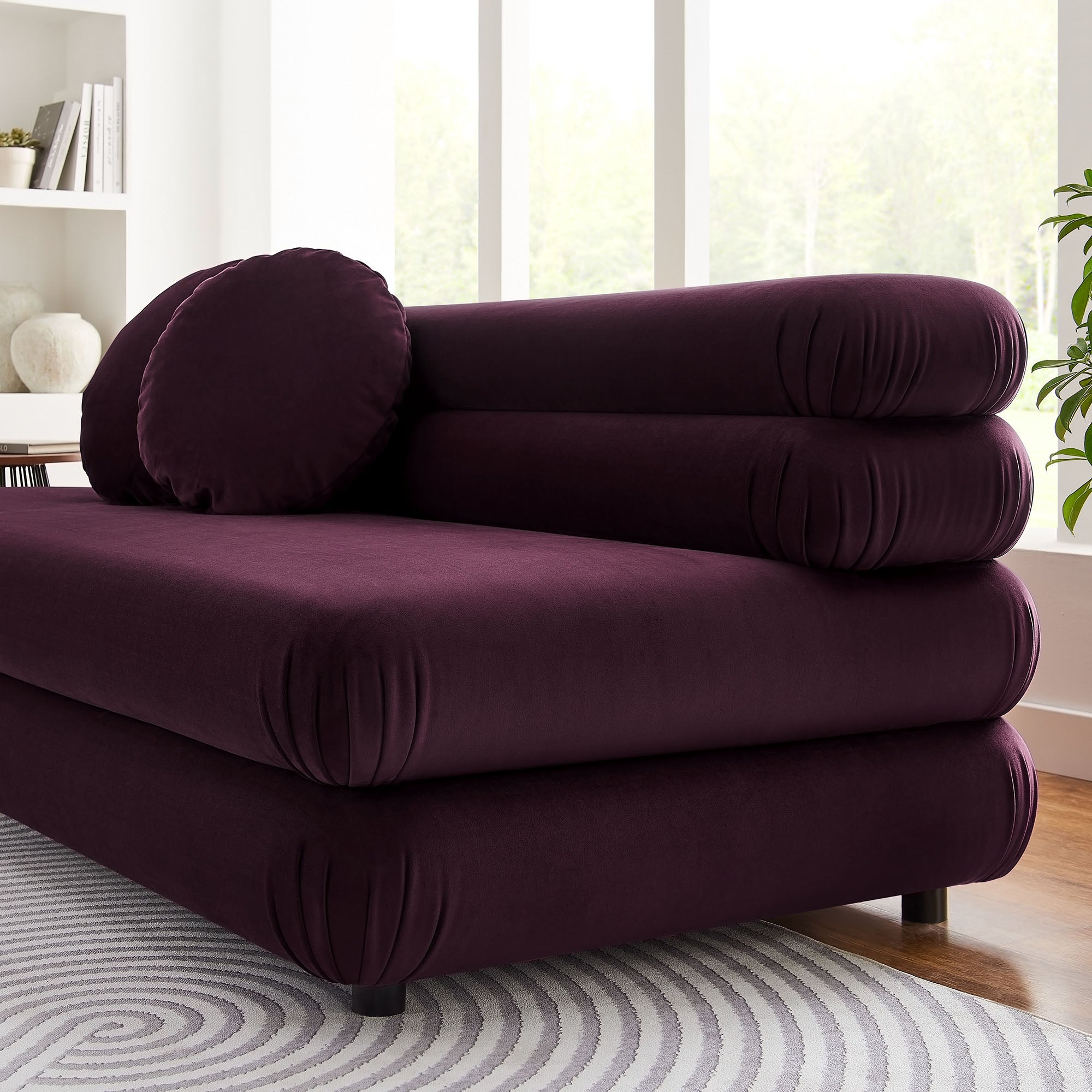 Jubilee Modular Performance Velvet Armless Loveseat By HouseBean