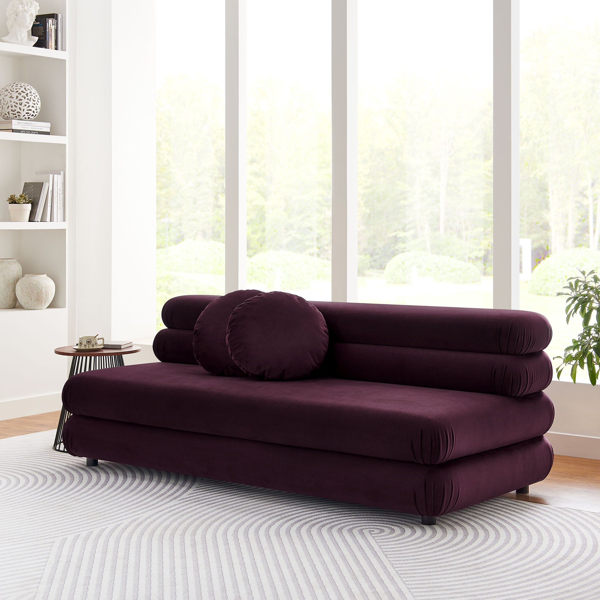 Jubilee Modular Performance Velvet Armless Loveseat By HouseBean